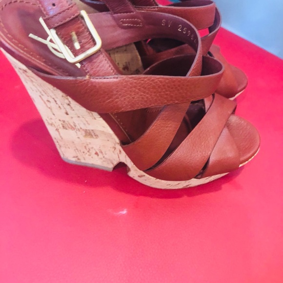 YSL brown leather sandal - Picture 5 of 5